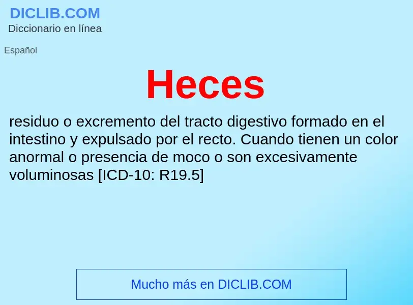 Wat is Heces - definition