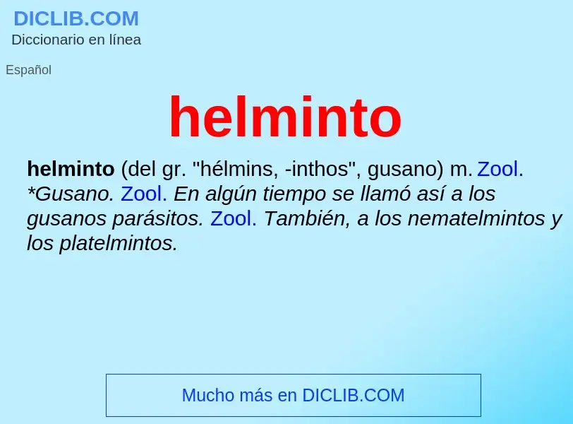 What is helminto - definition