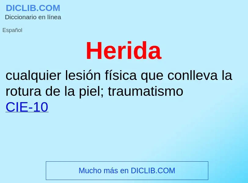 What is Herida - definition