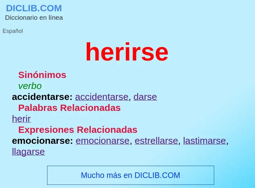 O que é herirse - definição, significado, conceito