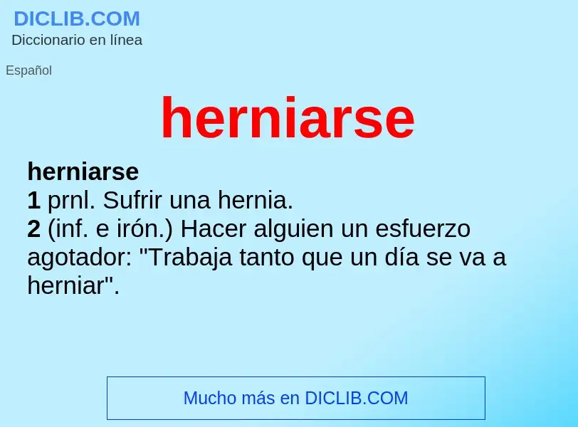 Wat is herniarse - definition