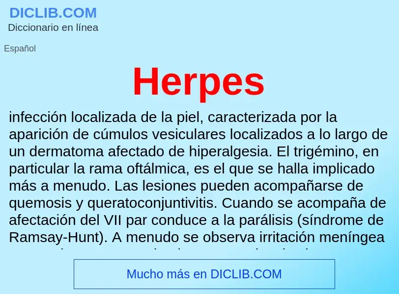 Что такое Herpes - определение