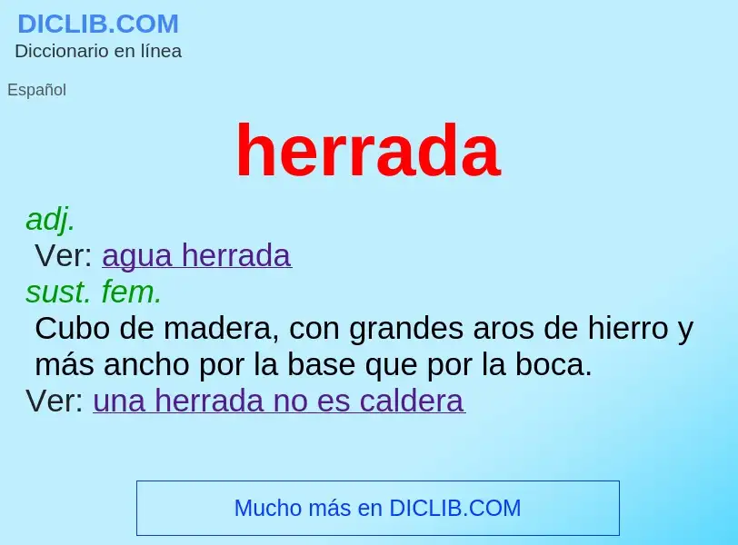 Wat is herrada - definition