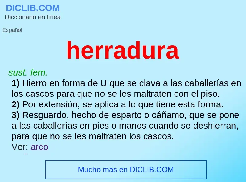 What is herradura - definition