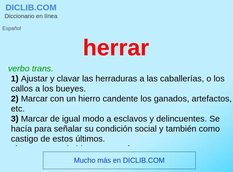 What is herrar - definition