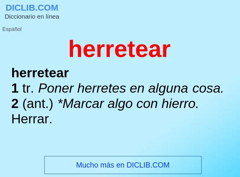 Что такое herretear - определение