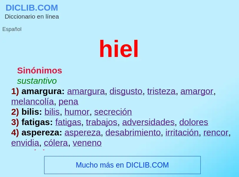 O que é hiel - definição, significado, conceito