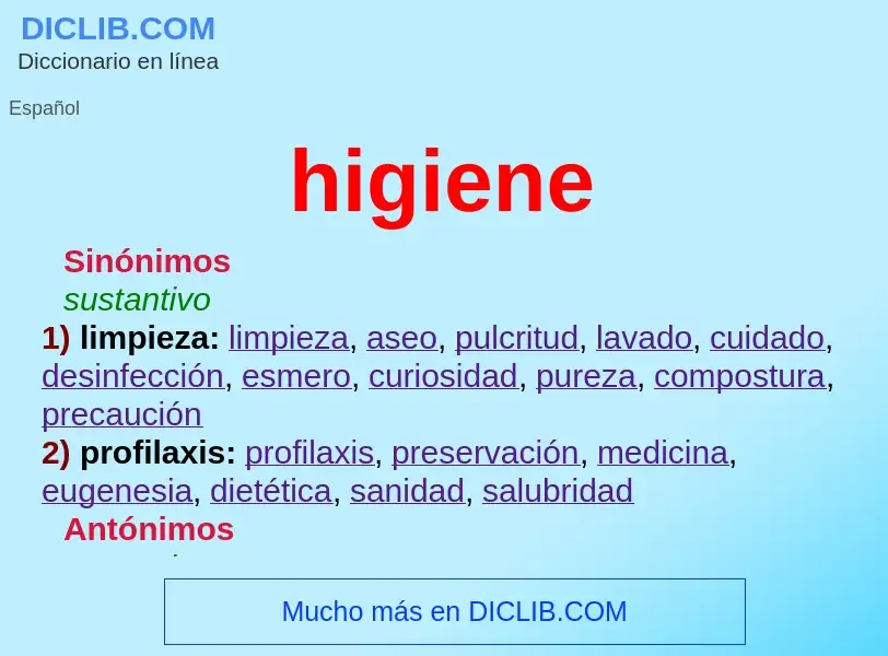 Wat is higiene - definition