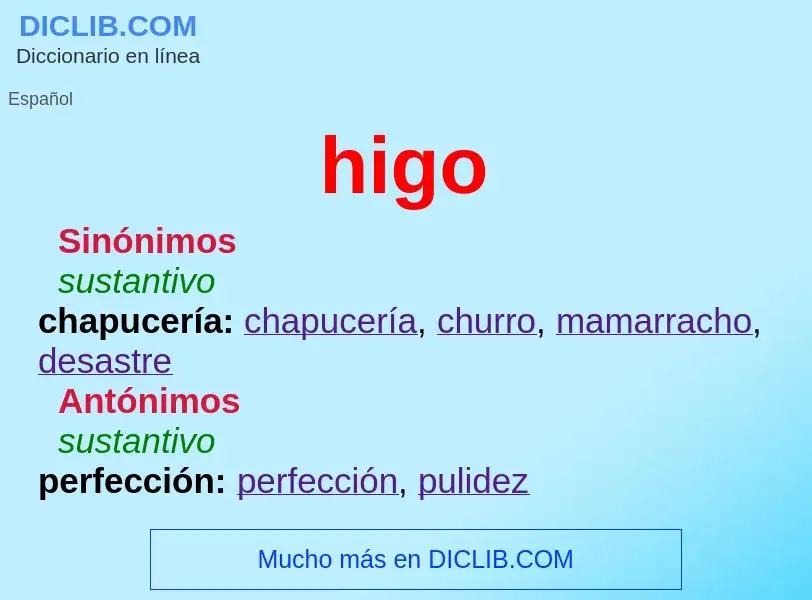 Wat is higo - definition