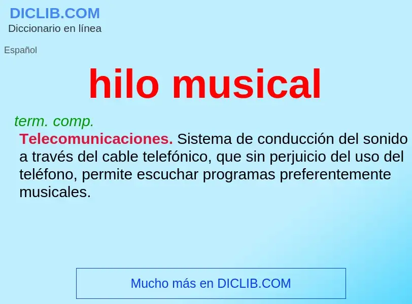 Was ist hilo musical - Definition