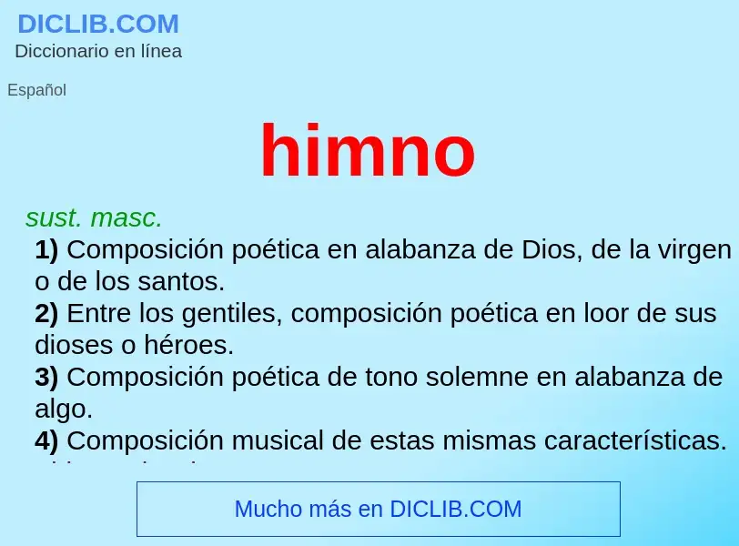 Wat is himno - definition