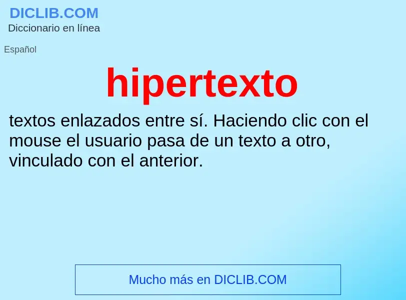 What is hipertexto - definition