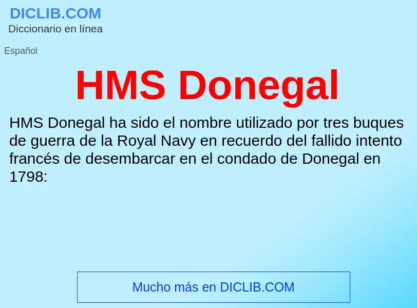 Что такое HMS Donegal - определение