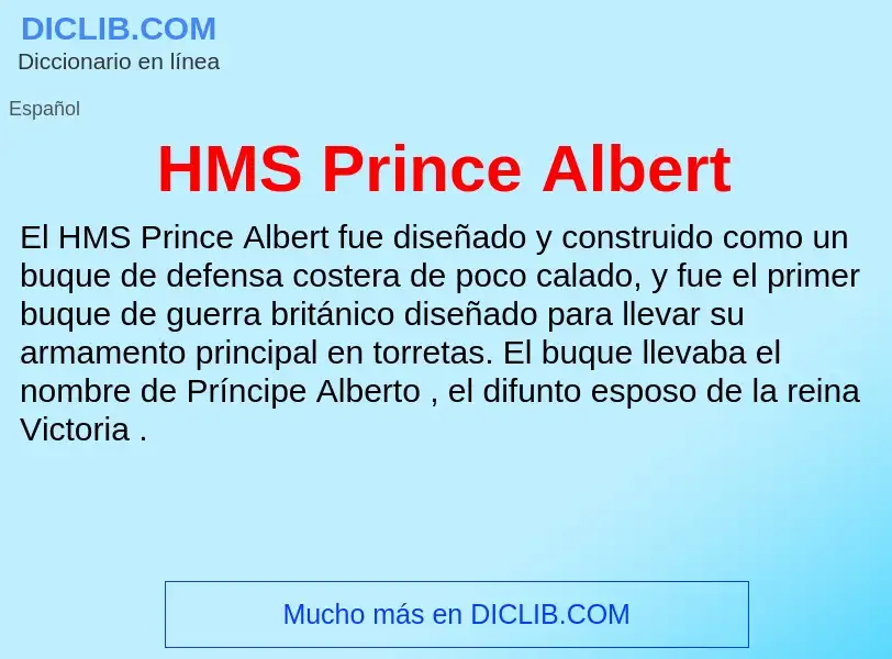 Что такое HMS Prince Albert - определение