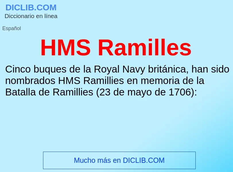 Что такое HMS Ramilles - определение