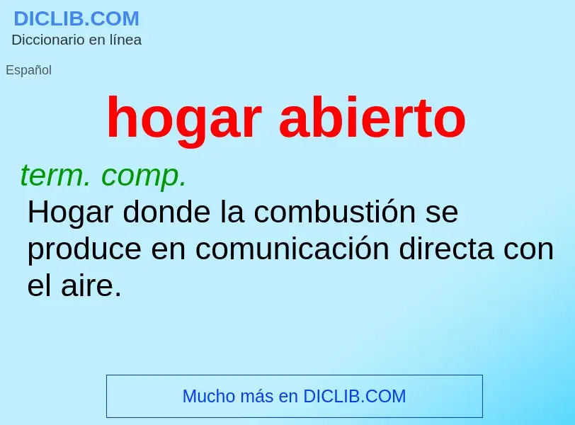 Was ist hogar abierto - Definition