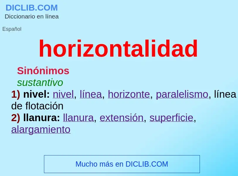 O que é horizontalidad - definição, significado, conceito