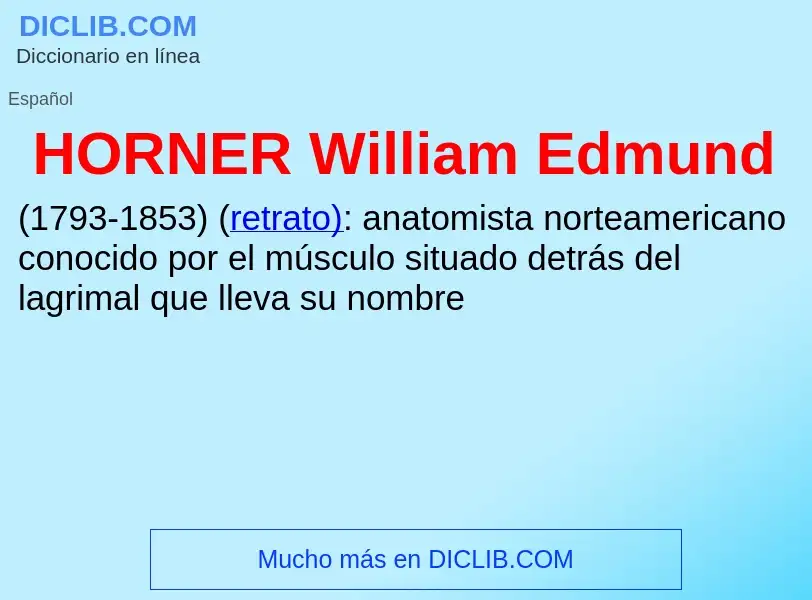 Что такое HORNER William Edmund - определение