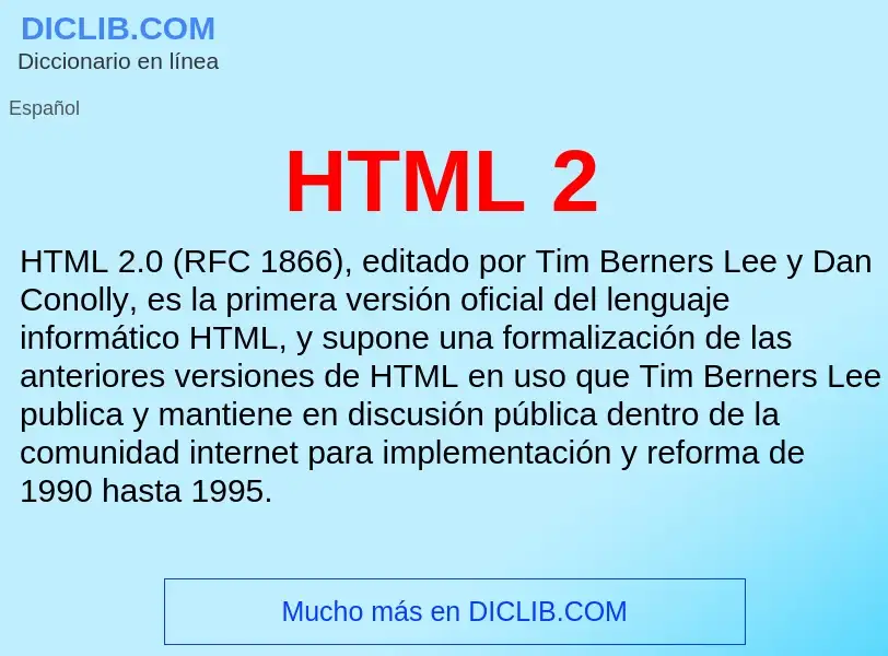 Что такое HTML 2 - определение