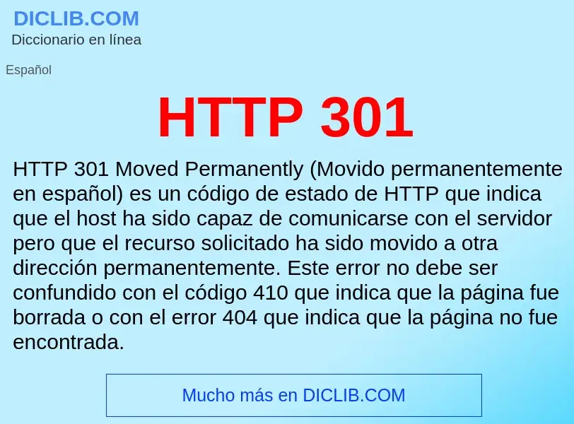 Что такое HTTP 301 - определение