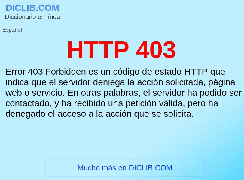 Что такое HTTP 403 - определение