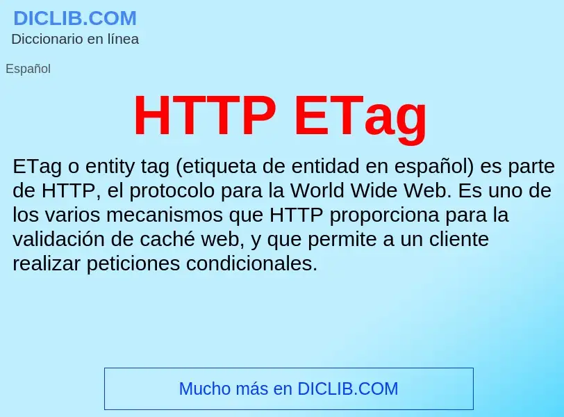 Что такое HTTP ETag - определение