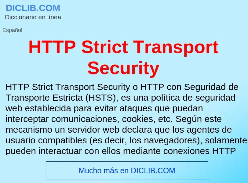 Что такое HTTP Strict Transport Security - определение