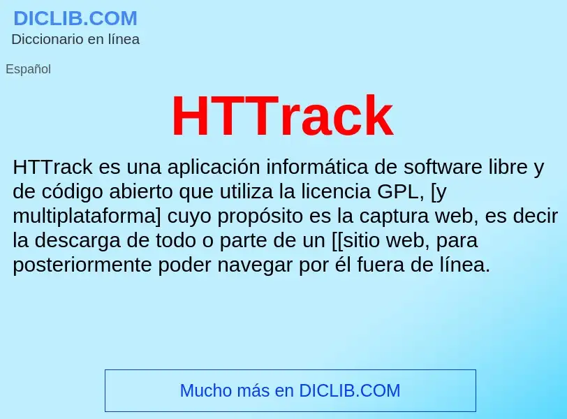 Что такое HTTrack - определение