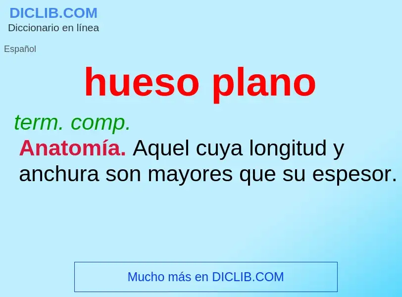 O que é hueso plano - definição, significado, conceito