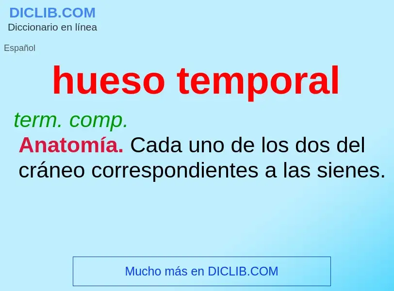 O que é hueso temporal - definição, significado, conceito