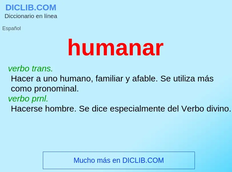 What is humanar - meaning and definition