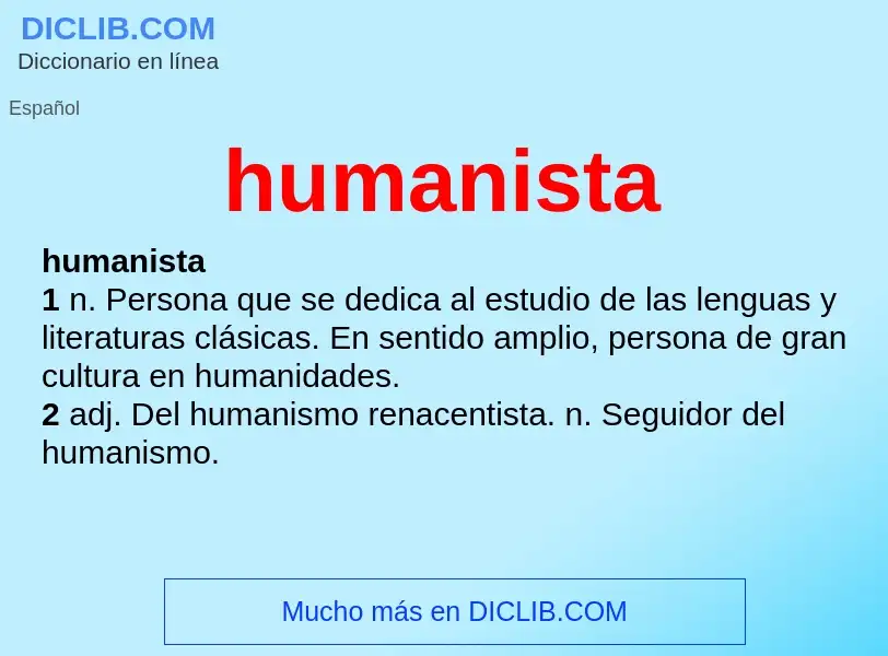 Wat is humanista - definition