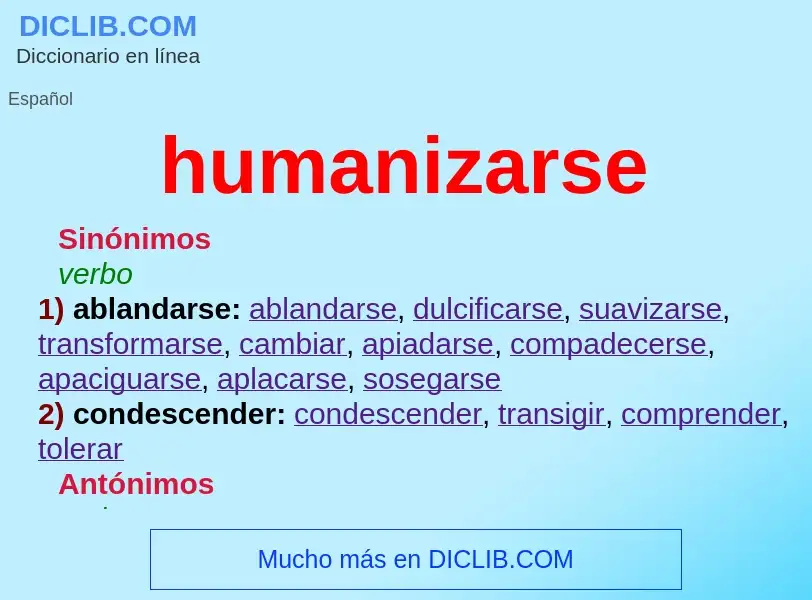 Wat is humanizarse - definition