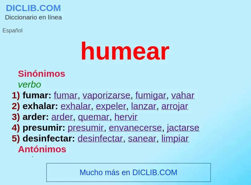 Qu'est-ce que humear - définition