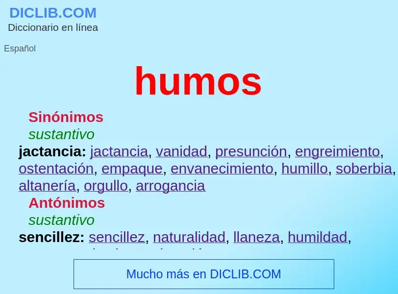 What is humos - definition