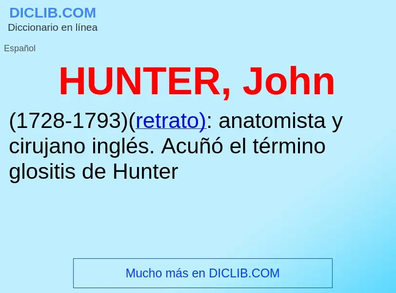 Что такое HUNTER, John - определение