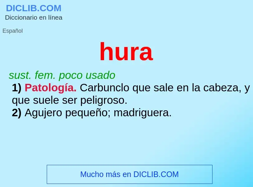 What is hura - meaning and definition