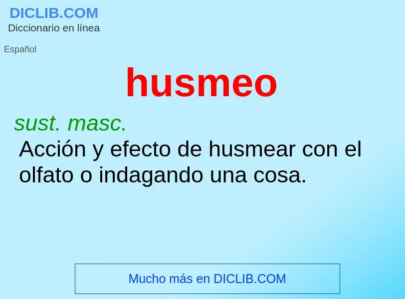 Che cos'è husmeo - definizione