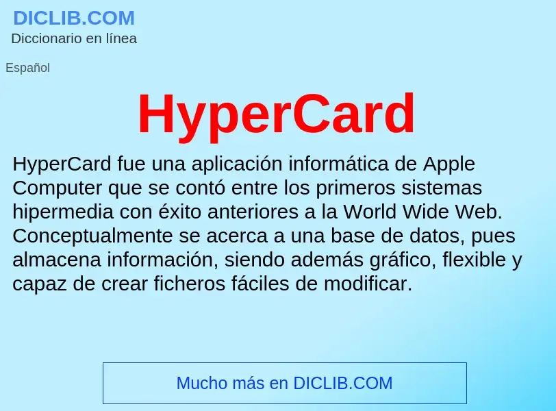 Что такое HyperCard - определение