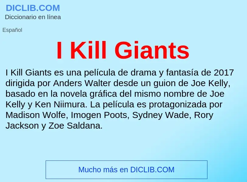 Was ist I Kill Giants - Definition