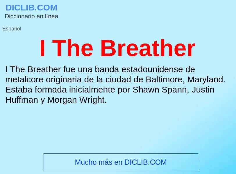 Was ist I The Breather - Definition