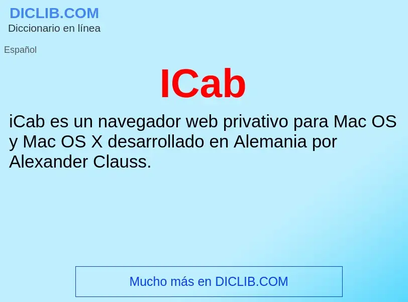 Wat is ICab - definition