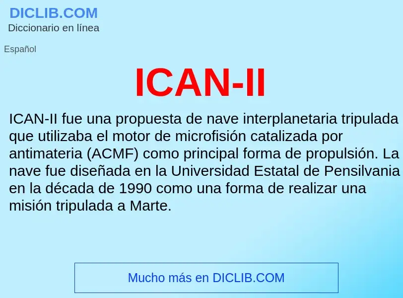 Wat is ICAN-II - definition