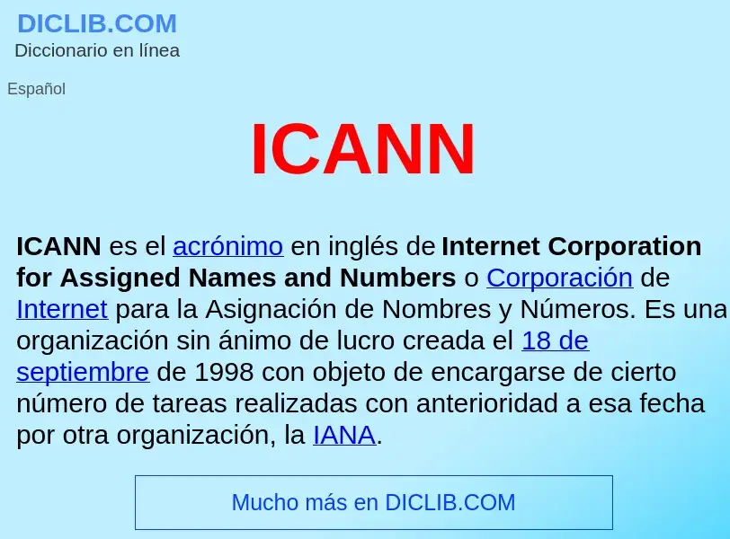 Wat is ICANN  - definition