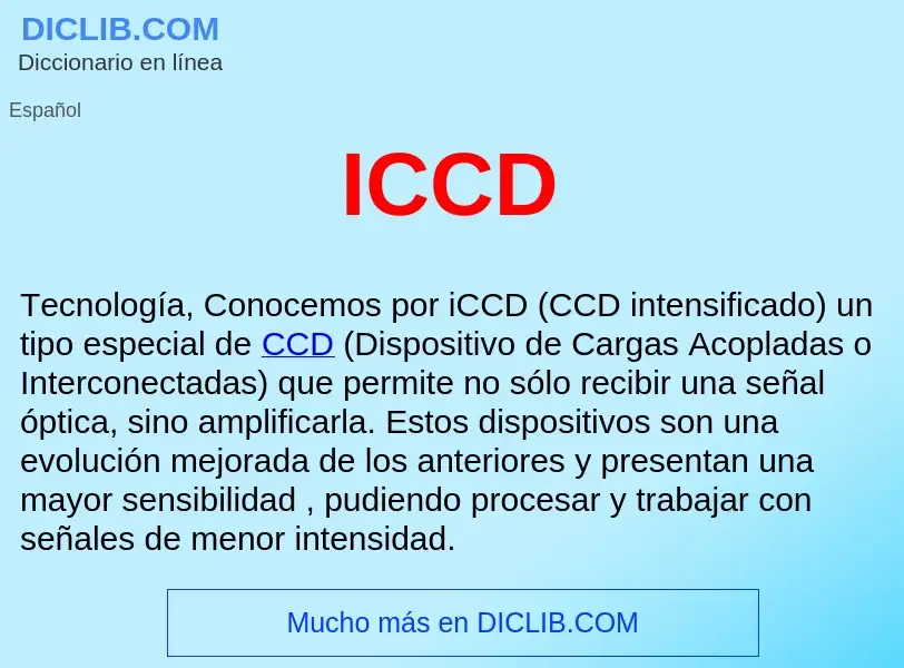 Wat is ICCD  - definition