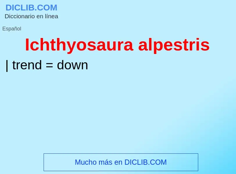 What is Ichthyosaura alpestris - meaning and definition