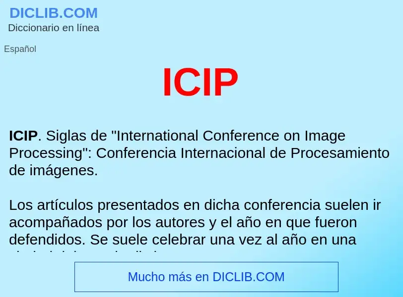 Wat is ICIP  - definition