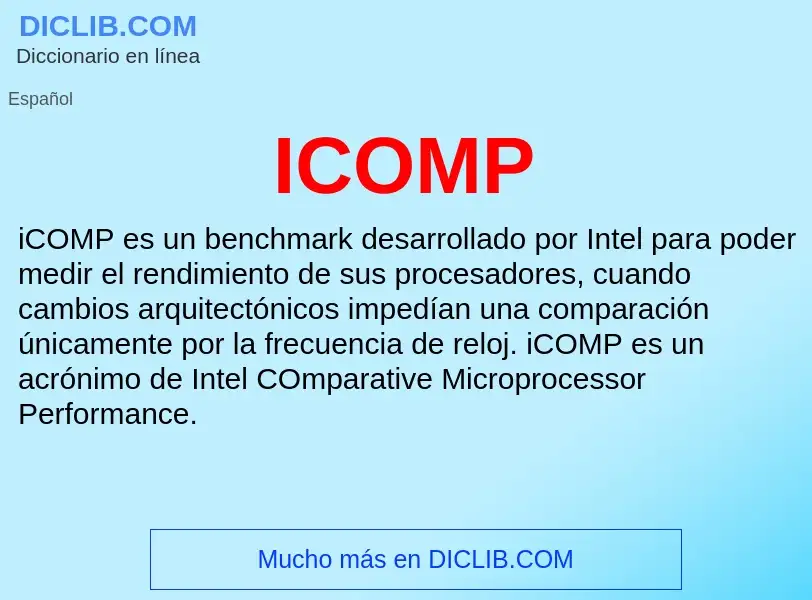 Wat is ICOMP - definition