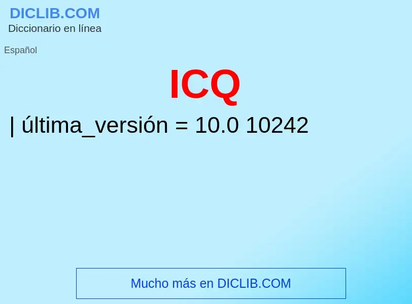 Wat is ICQ - definition