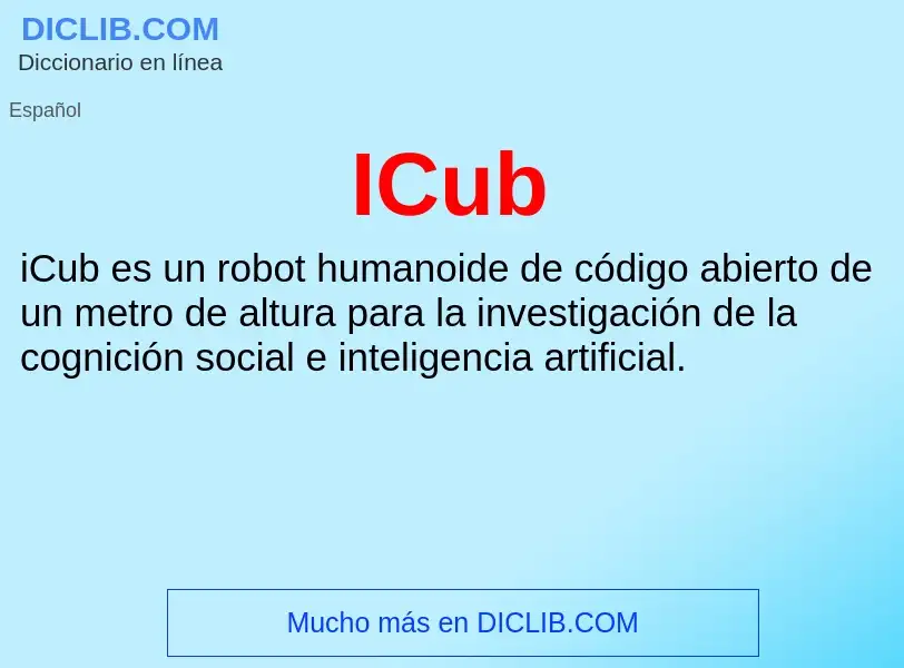 Wat is ICub - definition